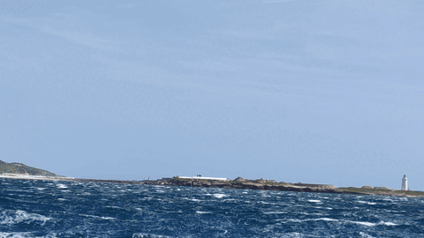 Passing Terifa in 40 knots