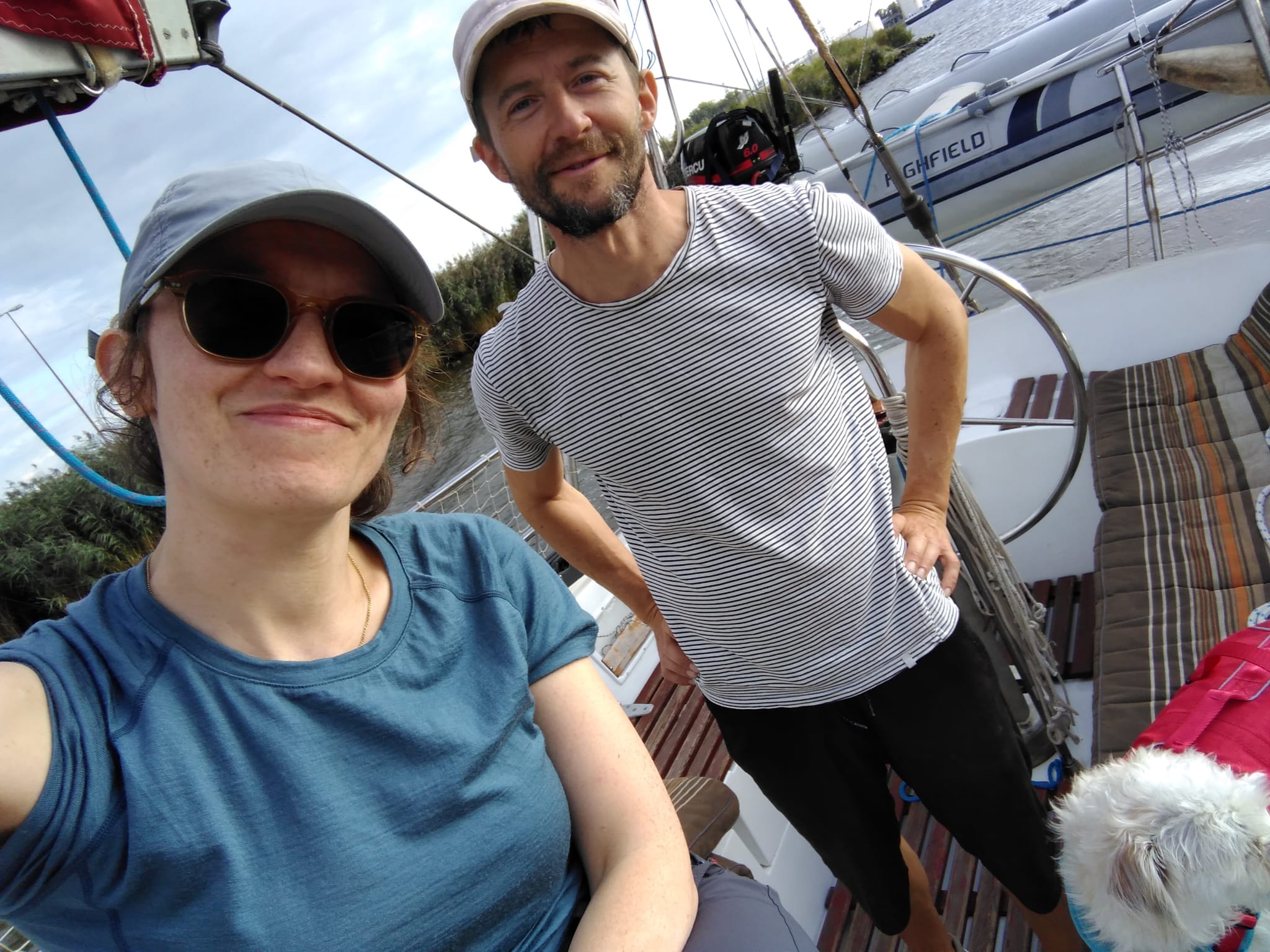 Barbara and captain selfie with Emma